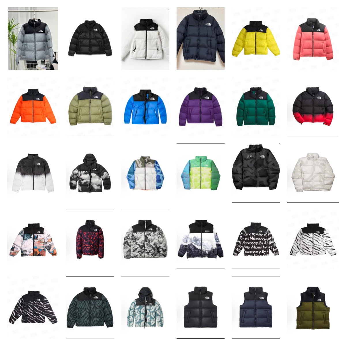 The North Face Color Block Puffer Jacket