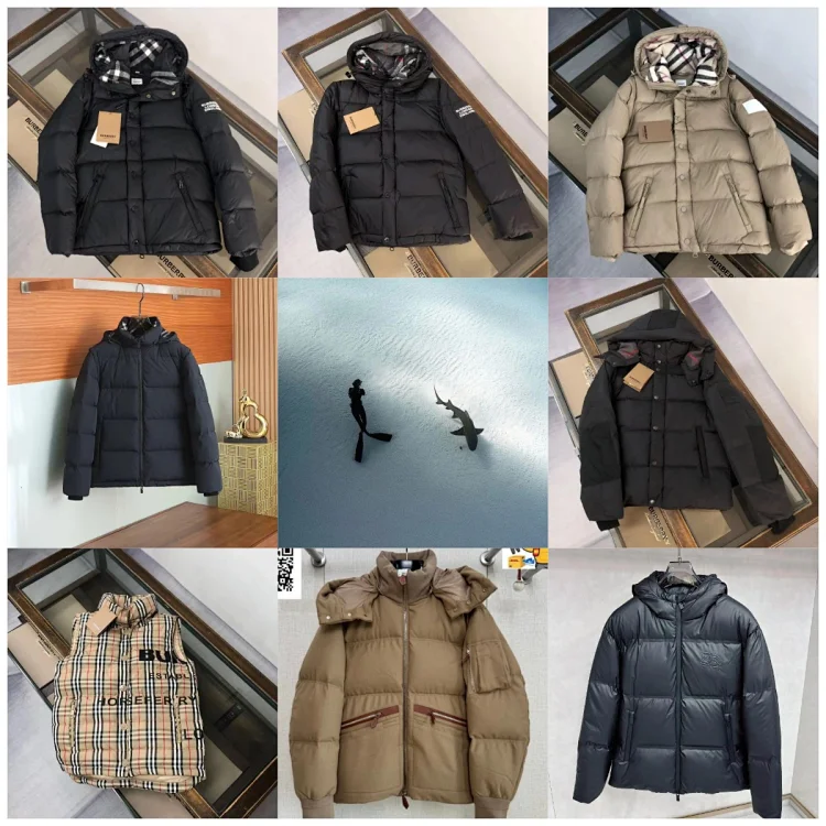 Burberry Black Puffer Jacket w