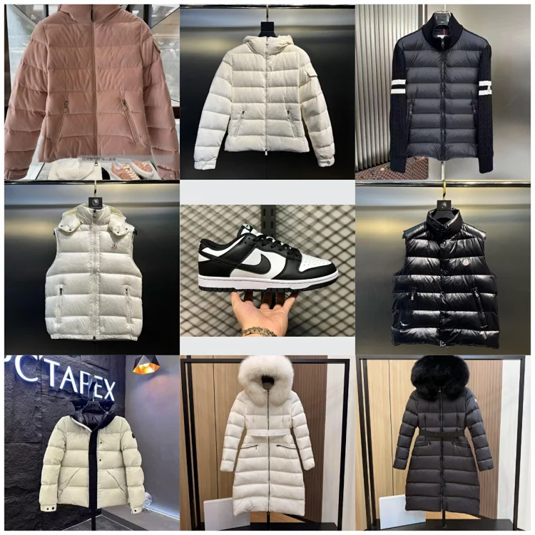 Moncler Pink Puffer Jacket, Ni